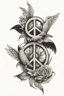 peace, protection, prosperity  tattoo design idea