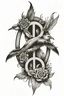 peace, protection, prosperity  tattoo design idea