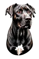 Rhodesian Ridgeback tattoo design idea