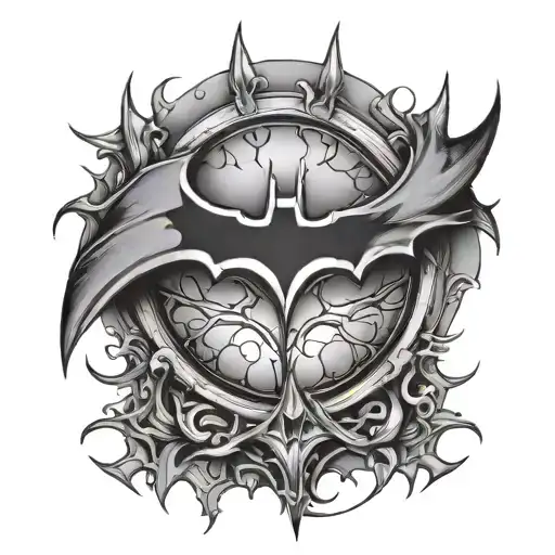 Batman logo tattoo design idea