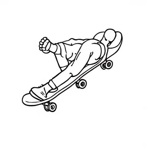 Buda Skate tattoo design idea