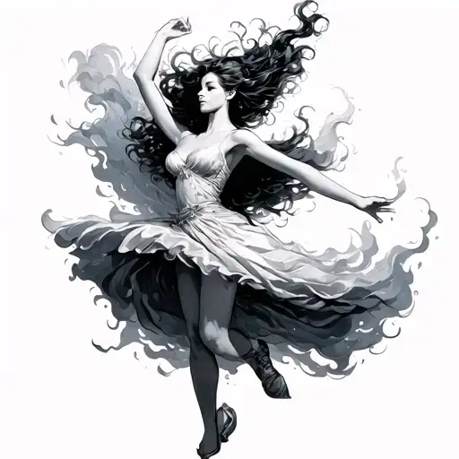 Dancing Through My Storms tattoo design idea