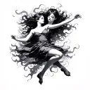 Dancing Through My Storms tattoo design idea