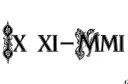 "IX-XI-MMII" tattoo design idea