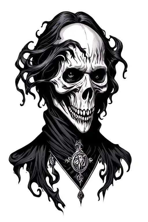 Death Eater Harry potter tattoo design idea