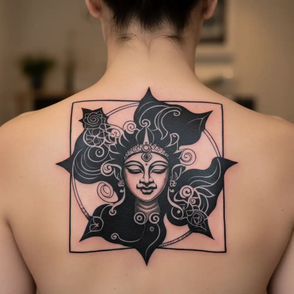 Durga tattoo design idea