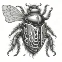 wander bug tattoo design idea