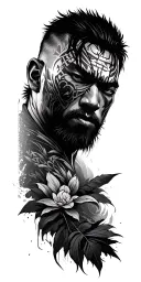 Far cry 3 tattoo with traditional japanese tattoo design idea