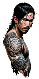 Far cry 3 tattoo with traditional japanese tattoo design idea