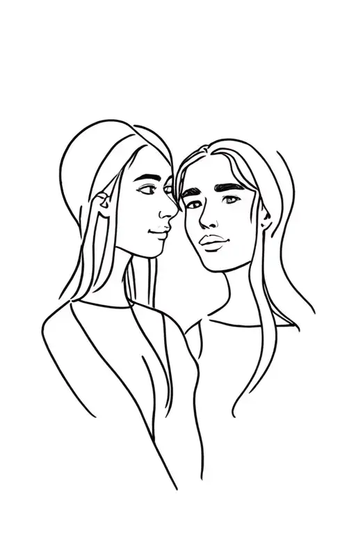 Christina, Maurice, Best Friends tattoo design idea