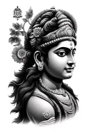 hanuman chalisa tattoo design idea