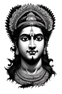 hanuman chalisa tattoo design idea