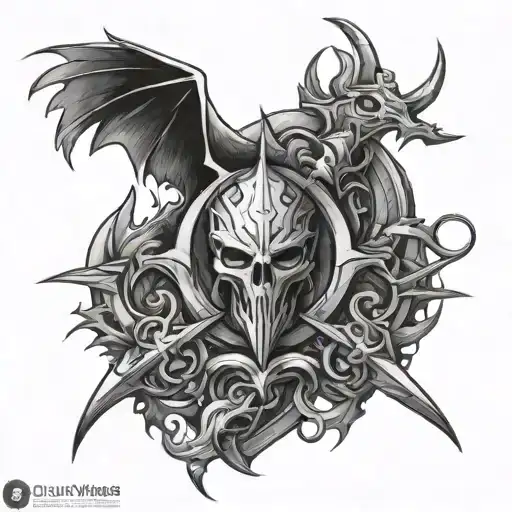 guild wars 1 and old school runescape tattoo design idea