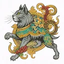 persian empire tattoo design idea