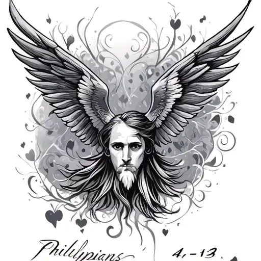 Philippians 4:13 tattoo design idea