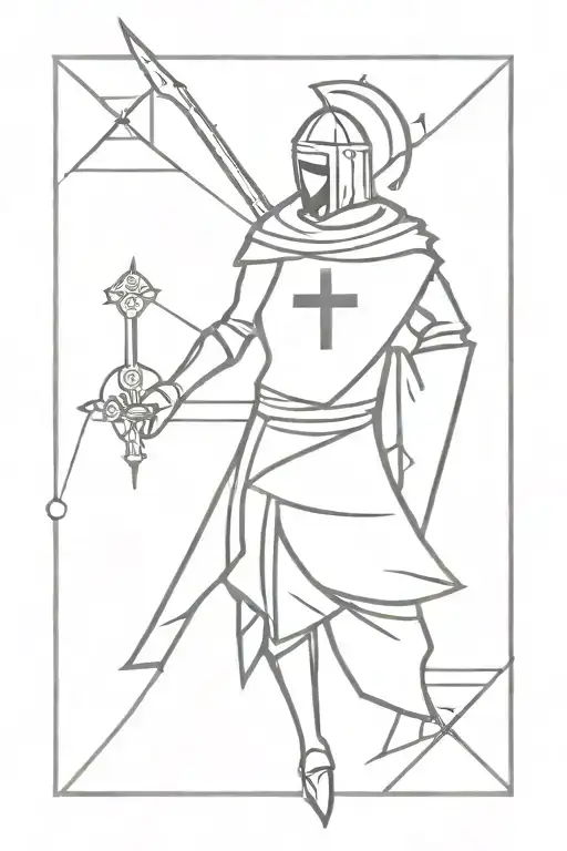 Templar tattoo design idea