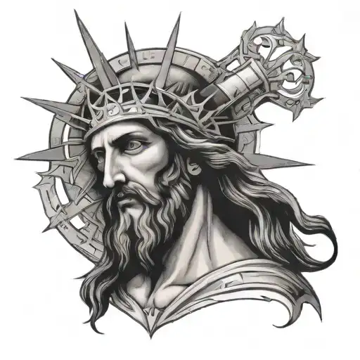 Ave Christus Rex tattoo design idea