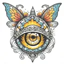 mirrorball sparkle tattoo design idea