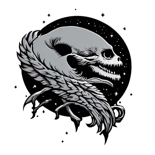 band inspired sleep token band logo tattoo design idea