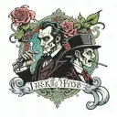 Jekyll And Hyde tattoo design idea