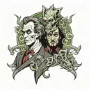 Jekyll And Hyde tattoo design idea