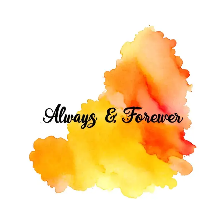 infinity Always & Forever tattoo design idea