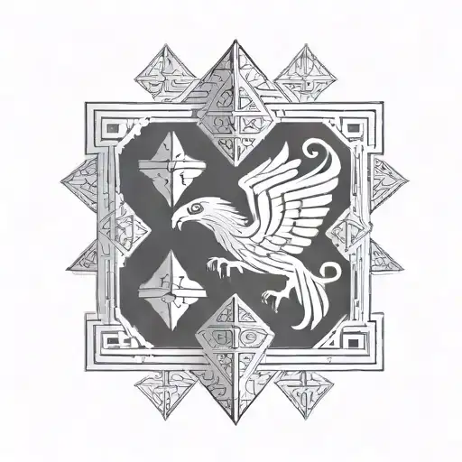 Sumerian cuneiform tattoo design idea