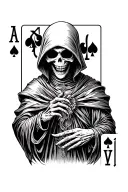 Grim Reaper Playing Cards An Ace tattoo design idea