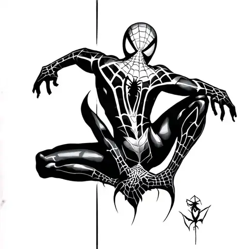spiderman back tattoo tattoo design idea