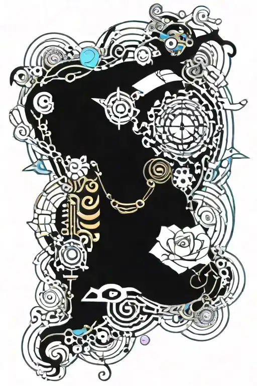 alice in wonderland sleeve tattoo tattoo design idea