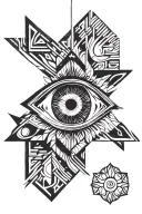 3rd eye tattoo design idea