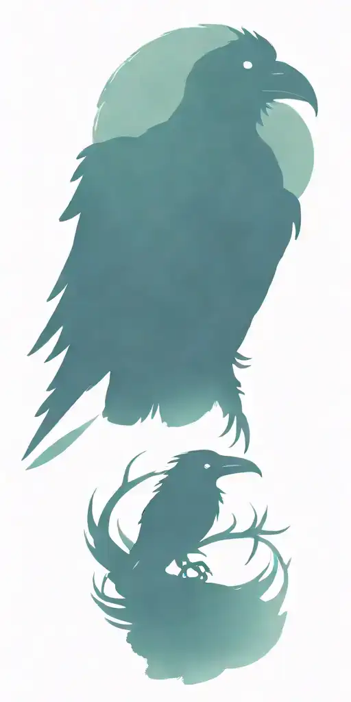 celtic raven tattoo design idea