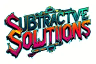"Subtractive Solutions" "Subtractive Solutions" Words 'Subtractive Solutions' mixed with multiple colors of mechanical things. tattoo design idea