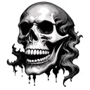Vampire Skull tattoo design idea