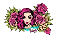 Sissy Whore tattoo design idea