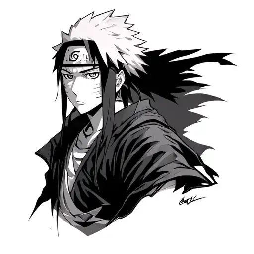 Obito Uchiha tattoo design idea