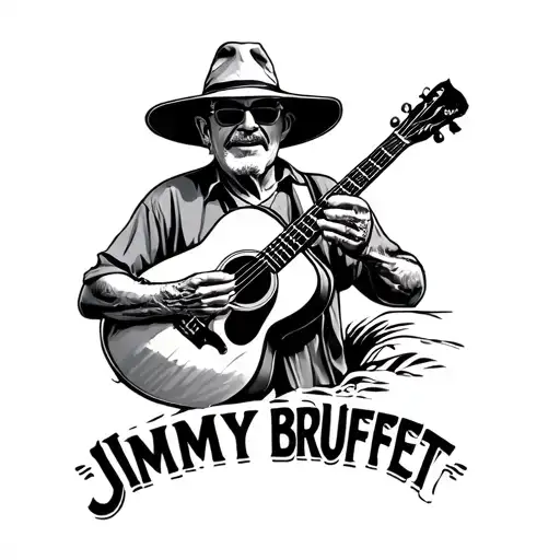 Jimmy Buffett tattoo design idea