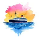 photography, travel, cruise ship, wind turbine, cancer ribbon, baking, Isle of Lewis, Glasgow  tattoo design idea