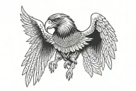 pharaohs falcon horus on my left shoulder covering my chest and back with his wings tattoo design idea