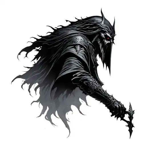 nazgul lord of the rings tattoo design idea