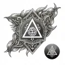 empath protection symbol tattoo design idea