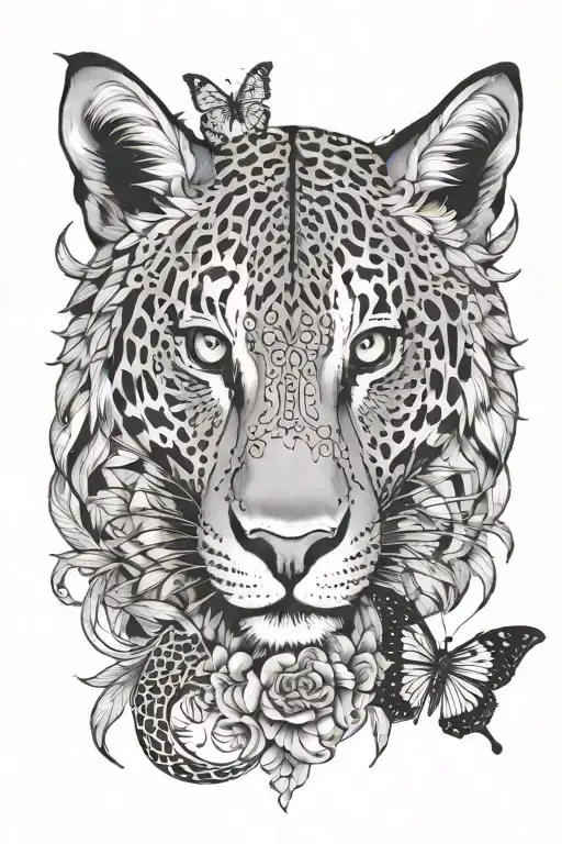 exotic animals that harmoniously complement each other for the whole hand tattoo design idea