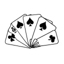 6 cattle ear tags overlapping and fanned out like a poker hand tattoo design idea