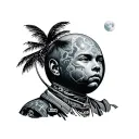 Astroworld tattoo design idea