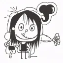 Childrens artwork tattoo design idea