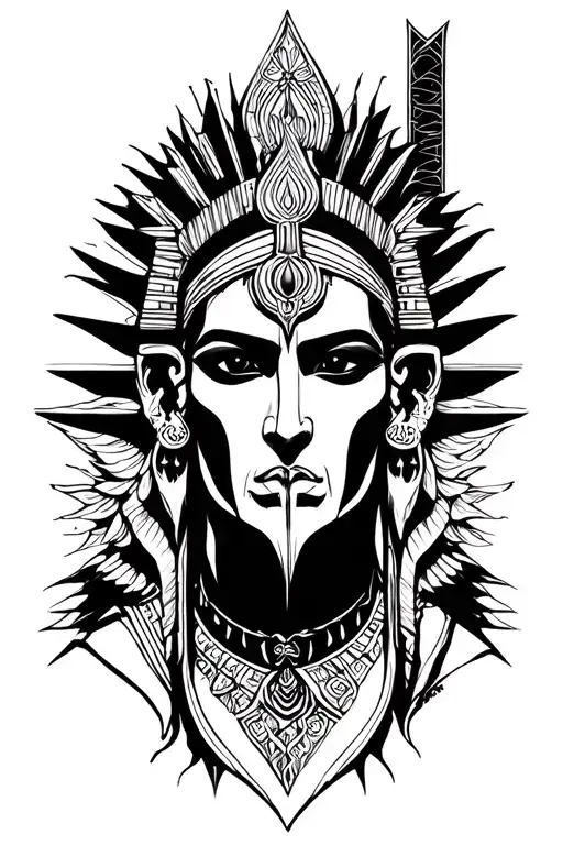 osiris strong tattoo design idea
