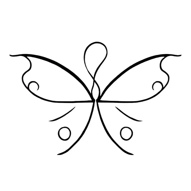 semicolon butterfly sun rising tattoo design idea