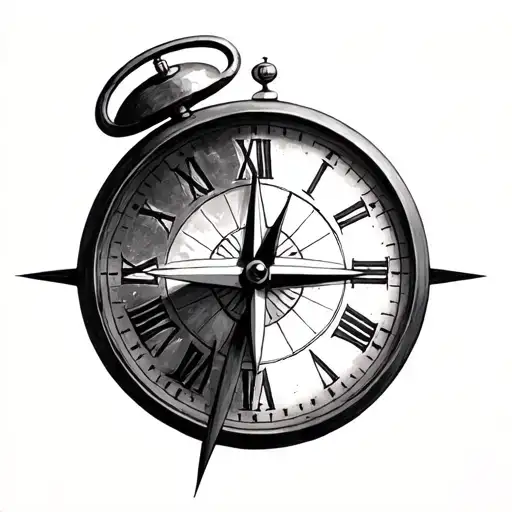 142+ Half Compass Half Clock Tattoo Ideas in 2026 BlackInk AI