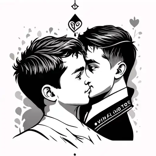 symbol father 2 son tattoo design idea