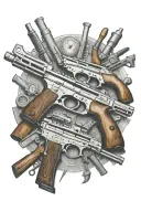 arsenal weapons  tattoo design idea
